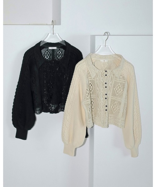 ニット セーター Layered Lace Knit レディース anuke ニット セーター Layered Lace Knit レディース