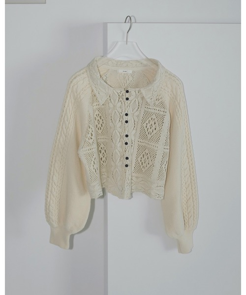 ニット セーター Layered Lace Knit レディース anuke ニット セーター Layered Lace Knit レディース
