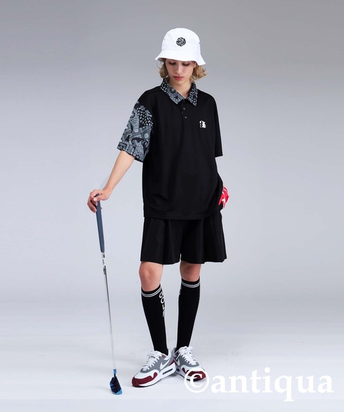 未使用FR2GOLF 店舗限定 ペイズリー ポロシャツ BLACK M - メルカリ