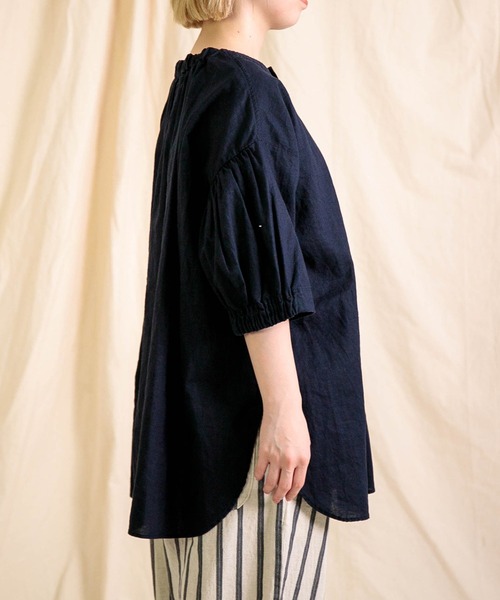 ブラウス シャツ 「Brocante / ブロカント」 綿麻シーチング サローシャツ レディース Brocante ブラウス シャツ 「Brocante / ブロカント」 綿麻
