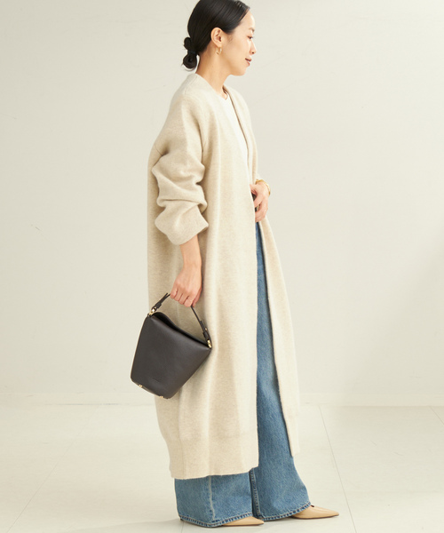 plage（プラージュ） ニットカーディガン 38 ベージュ レディース