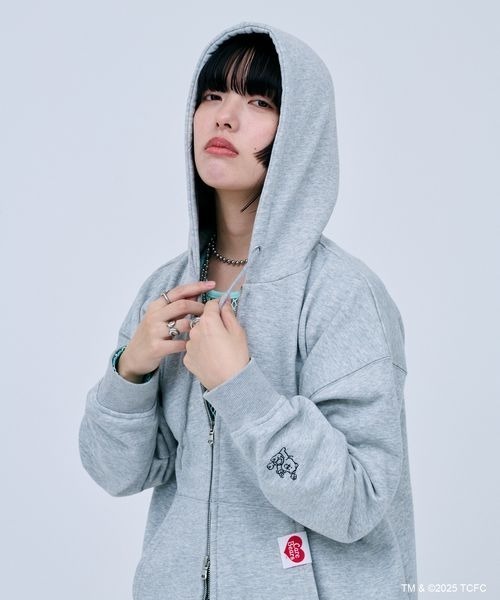bio wear パーカー 追加》スウェットライク ニットジップパーカー（パーカー）｜B.C