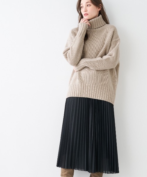 「MICA&DEAL」 タートルネックニット FREE ミント レディース_画像2