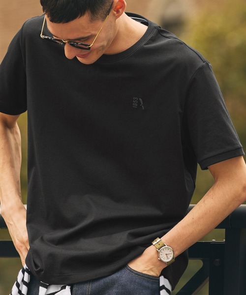 AIGLE 1853 イエロー Tシャツ AIGLE 1853 イエロー Tシャツ