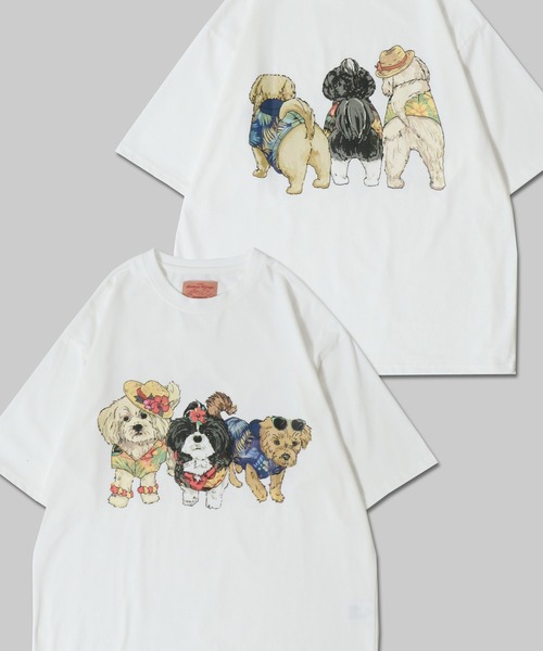 ❤︎siiilon 2016ss 犬柄シャツ❤︎ ALL - TOPS – SIIILON