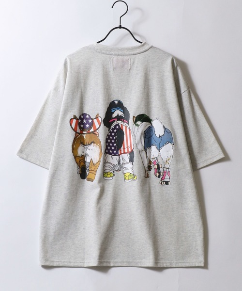 SITRY（シトリー） tシャツ Dog Print T-Shirt/犬 アニマル プリント