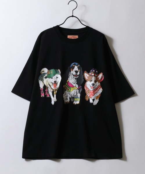 SITRY（シトリー） tシャツ Dog Print T-Shirt/犬 アニマル プリント