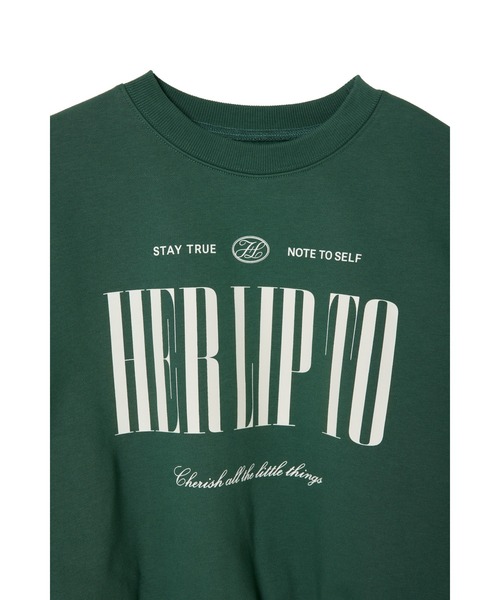 Her lip to 「Her to」 スウェットカットソー FREE ローズ