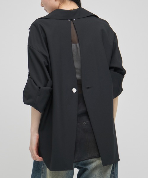 ブラウス シャツ 「RITAN/リタン」Back Design Skipper Shirts/バックデザインスキッパーシャツ/ブラウス レディース