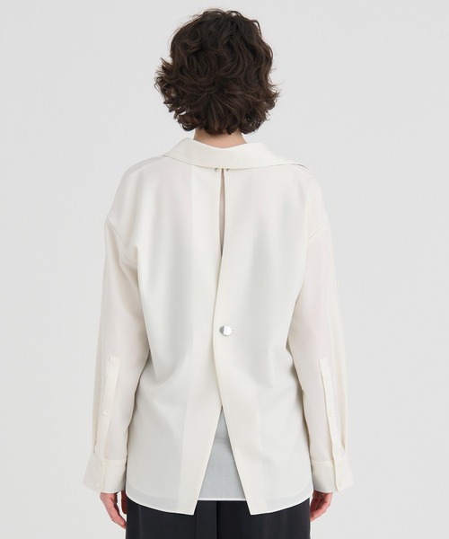 ブラウス シャツ 「RITAN/リタン」Back Design Skipper Shirts/バックデザインスキッパーシャツ/ブラウス レディース RITAN/リタン】Back Design Skipper Shirts/バックデザイン