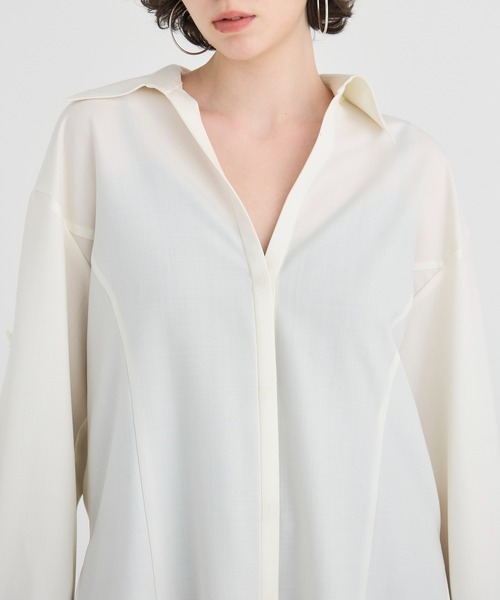 ブラウス シャツ SKIPPER BLOUSE レディース SLY | SHIRRING SKIPPER RIBBON シャツ (シャツ・ブラウス