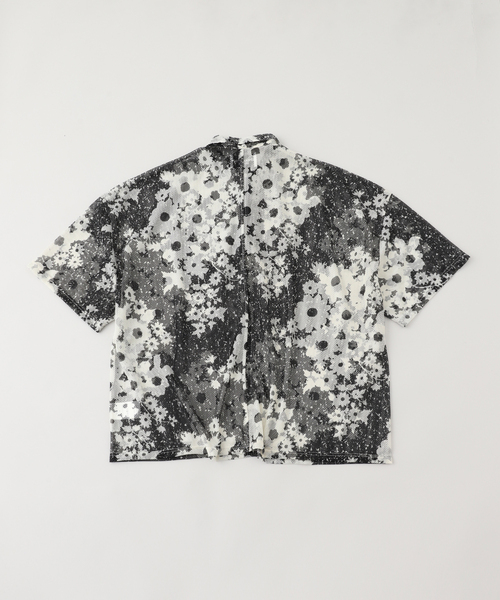 NOMA t.d. シャツ t.d.(ノーマ ティーディー) Floral Mesh Zip