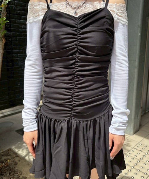 ODD ONE OUT（オッドワンアウト） ワンピース 「ODDONEOUT」Shirring