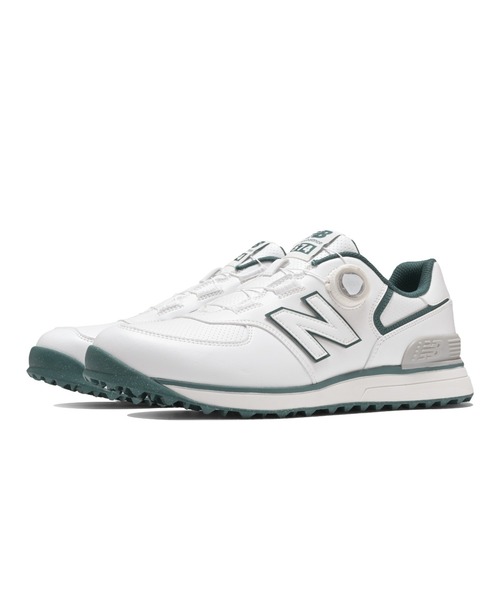 【新品未使用】New Balance 574 シルバー BOAシステム New Balance Golf ニューバランス ゴルフシューズ 574 v3 BOA(R
