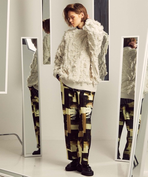 MAISON SPECIAL（メゾンスペシャル） 長袖ニット 1 ブラック メンズ