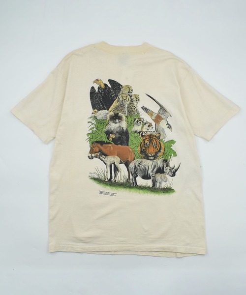 VINTAGE tシャツ 「USED」80's ONITA “San Diego Zoo” アニマル T