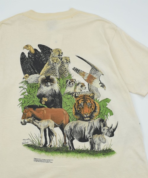 VINTAGE tシャツ 「USED」80's ONITA “San Diego Zoo” アニマル T