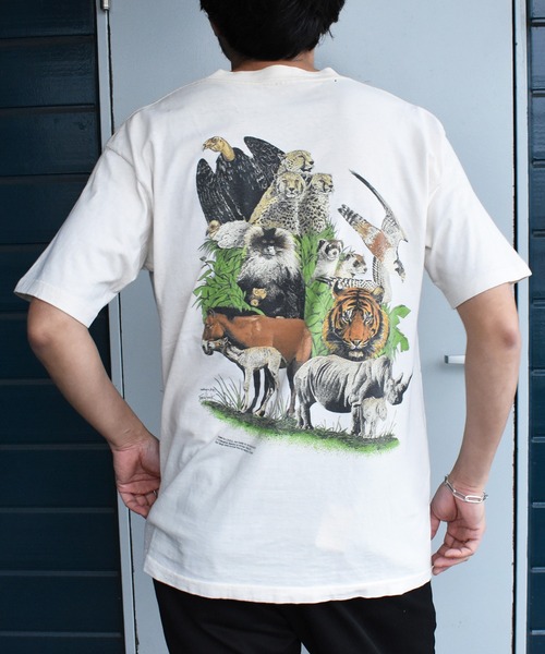 VINTAGE tシャツ 「USED」80's ONITA “San Diego Zoo” アニマル T