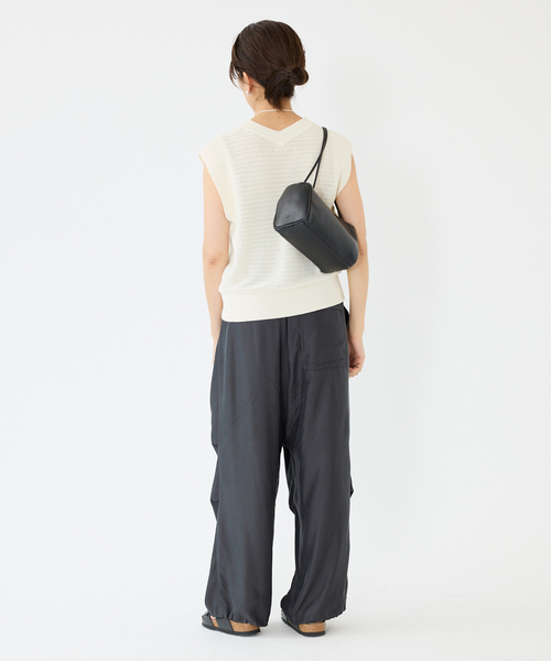 IENA パンツ キュプラツイルイージーパンツ レディース