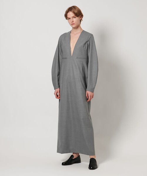 LOEFF（ロエフ） ワンピース 「LOEFF」W TORO Vネック ドレス