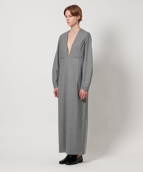 LOEFF（ロエフ） ワンピース 「LOEFF」W TORO Vネック ドレス