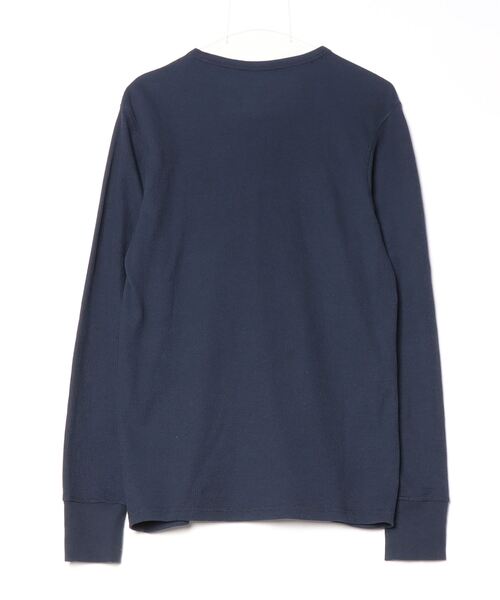 「TOMMY HILFIGER」 長袖Tシャツ M ダークネイビー メンズ