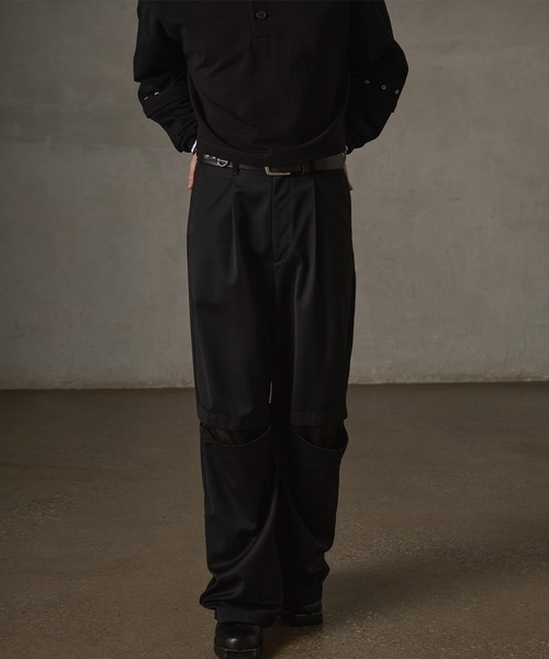 GRANCY スラックス 「GRANCY」Reverse LayeredDesign Slacks
