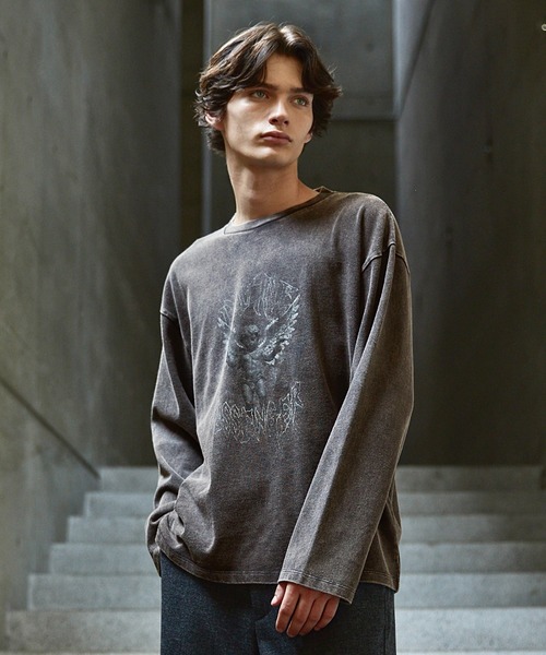 CLEL（クレイル） tシャツ 「CLEL」Heavy Weight Vintage Design Print