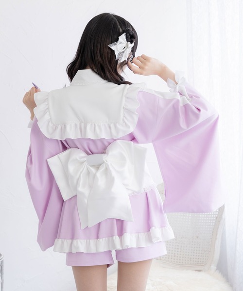 DearMyLove 浴衣 フリル総レースデザイン帯 レディース