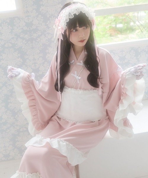 DearMyLove 総レースセットアップ浴衣 フリル総レースデザイン帯 534478-03_1000x.jpg?v=1753851439