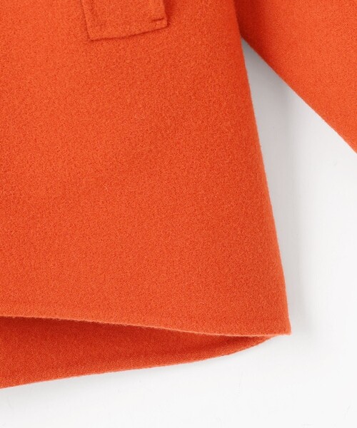 自由区（ジユウク） ノーカラーコート コート ウールリバーノーカラー