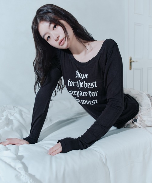 「FCMM」 長(zhǎng)袖カットソー MEDIUM グレー レディース