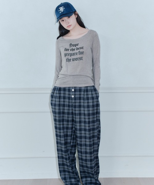 「FCMM」 長(zhǎng)袖カットソー MEDIUM グレー レディース