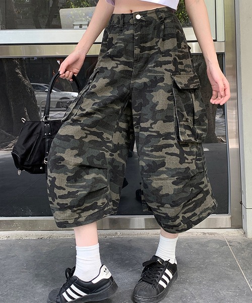 AVANDRESS カーゴパンツ 迷彩 MUSINSA MUSINSA公式 | AVANDRESS Side Big Cargo Pants LIGHT CAMO