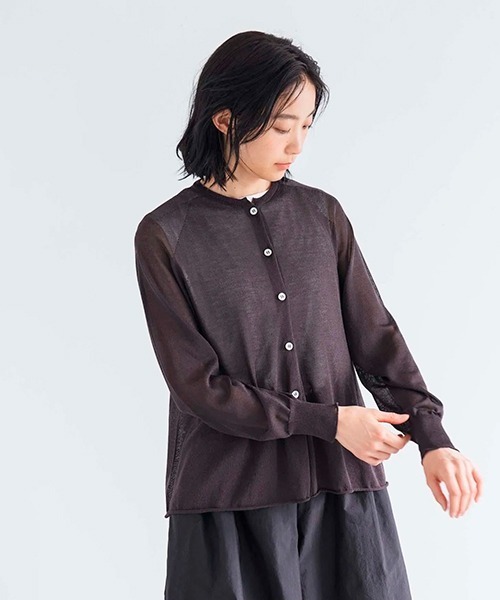 BLESS N° 27 トップスカーディガンカットソー BLESS N° 27 トップスカーディガンカットソー トップス