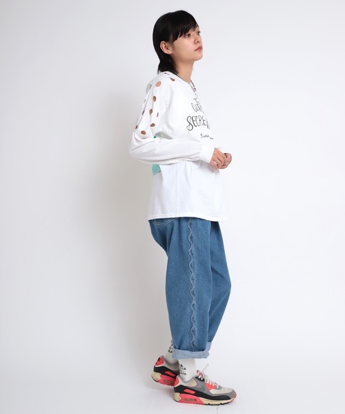 「RNA」 長(zhǎng)袖カットソー MEDIUM ベージュ レディース