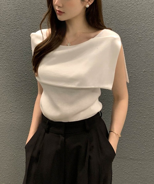tシャツ オフショルダートップス レディース