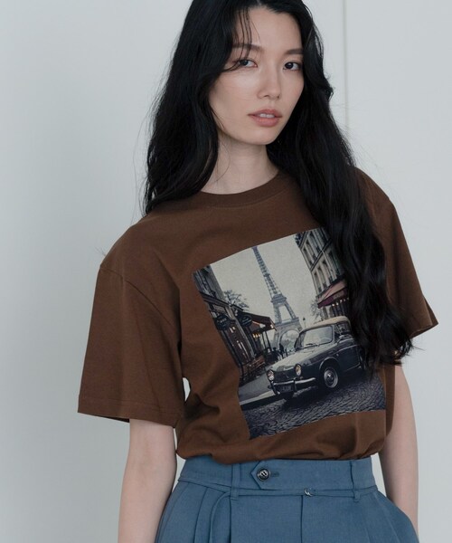 tシャツ 「Regency Works」PARIS CAR TEE レディース INDIVI GALLEST tシャツ 「Regency Works」PARIS CAR TEE
