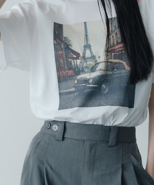 tシャツ 「Regency Works」PARIS CAR TEE レディース INDIVI GALLEST tシャツ 「Regency Works」PARIS CAR TEE
