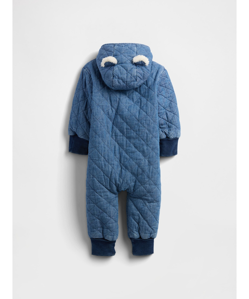 GAP｜(K)デニム くまさん GAPロゴ カバーオール (ベビー) | Rakuten