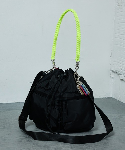 cheek ショルダーバッグ バッグ 「cheek」kinchakucode 2WAY コード