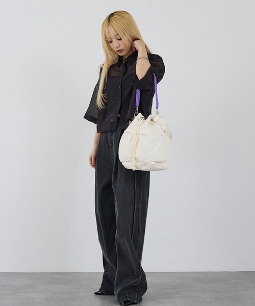 cheek ショルダーバッグ バッグ 「cheek」kinchakucode 2WAY コード