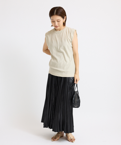 イエナ（IENA）/レザーライクサテンプリーツスカート IENA（イエナ） スカート レザーライクサテンプリーツスカート