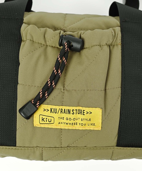 KiU（キウ） ボストンバッグ ショルダーバッグ スクエアパデッドミニ