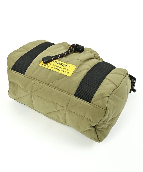 KiU（キウ） ボストンバッグ ショルダーバッグ スクエアパデッドミニ