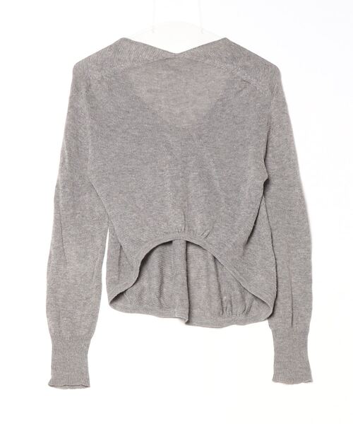 「SUNAOKUWAHARA」 長袖ニット M グレー レディース_画像2