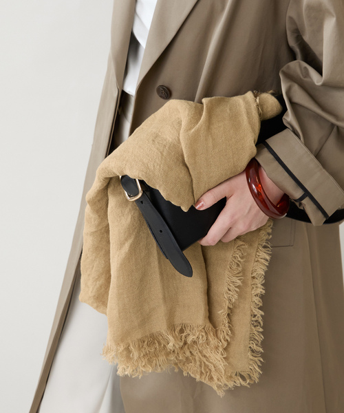 「ASAUCE MELER」 ストール FREE チャコールグレー レディース_画像2