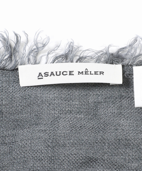 「ASAUCE MELER」 ストール FREE チャコールグレー レディース_画像7