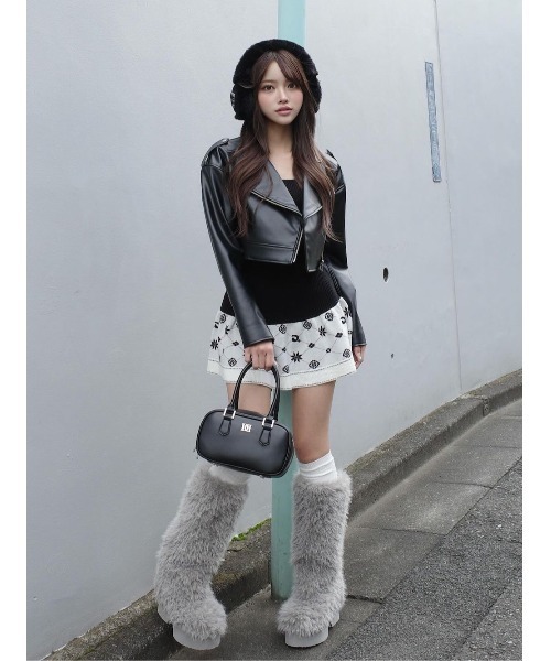 Darich（ダーリッチ） ワンピース アンサンブルスノーロゴニットミニ