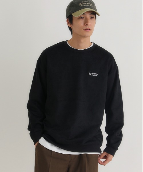 BACK NUMBER トレーナー スウェット 「BACK NUMBER」フェイクスエード